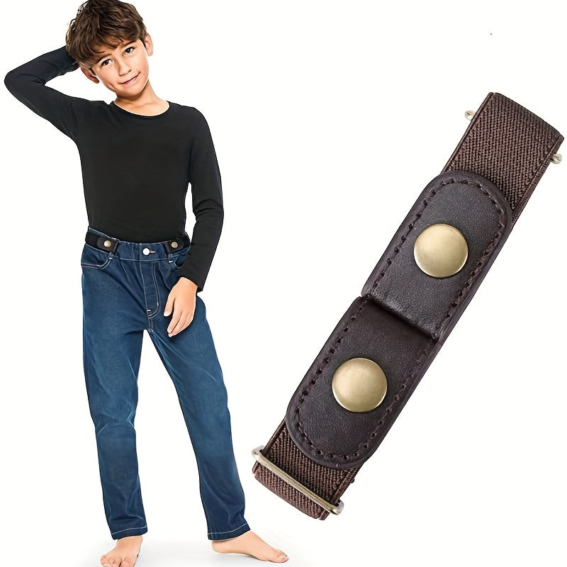 1pc Adjustable Comfort Belt for Boys - Soft, Elastic, No Buckle Design, Easy to Wear, Perfect Gift for Kids, Ideal for Casual Daily Use