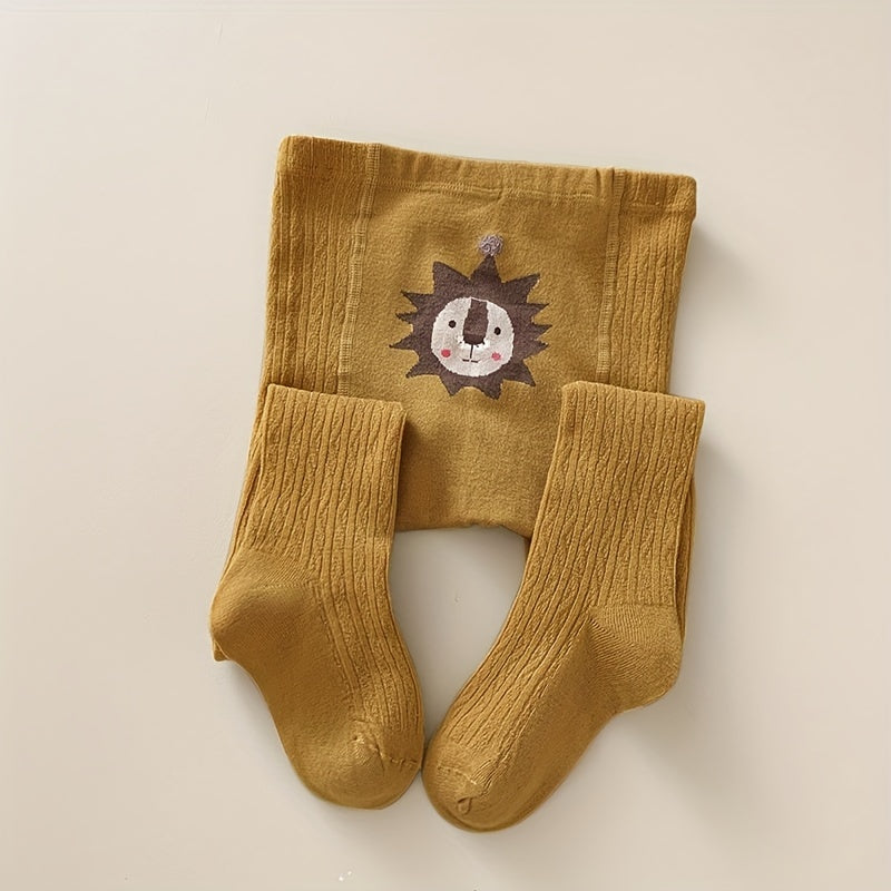 1 Pair Kids Cartoon Leggings - Breathable, Comfy, Cute Pantyhose Tights for Boys and Girls, Soft, Stretchy, and Fun Children's Leggings