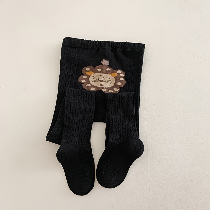 1 Pair Kids Cartoon Leggings - Breathable, Comfy, Cute Pantyhose Tights for Boys and Girls, Soft, Stretchy, and Fun Children's Leggings