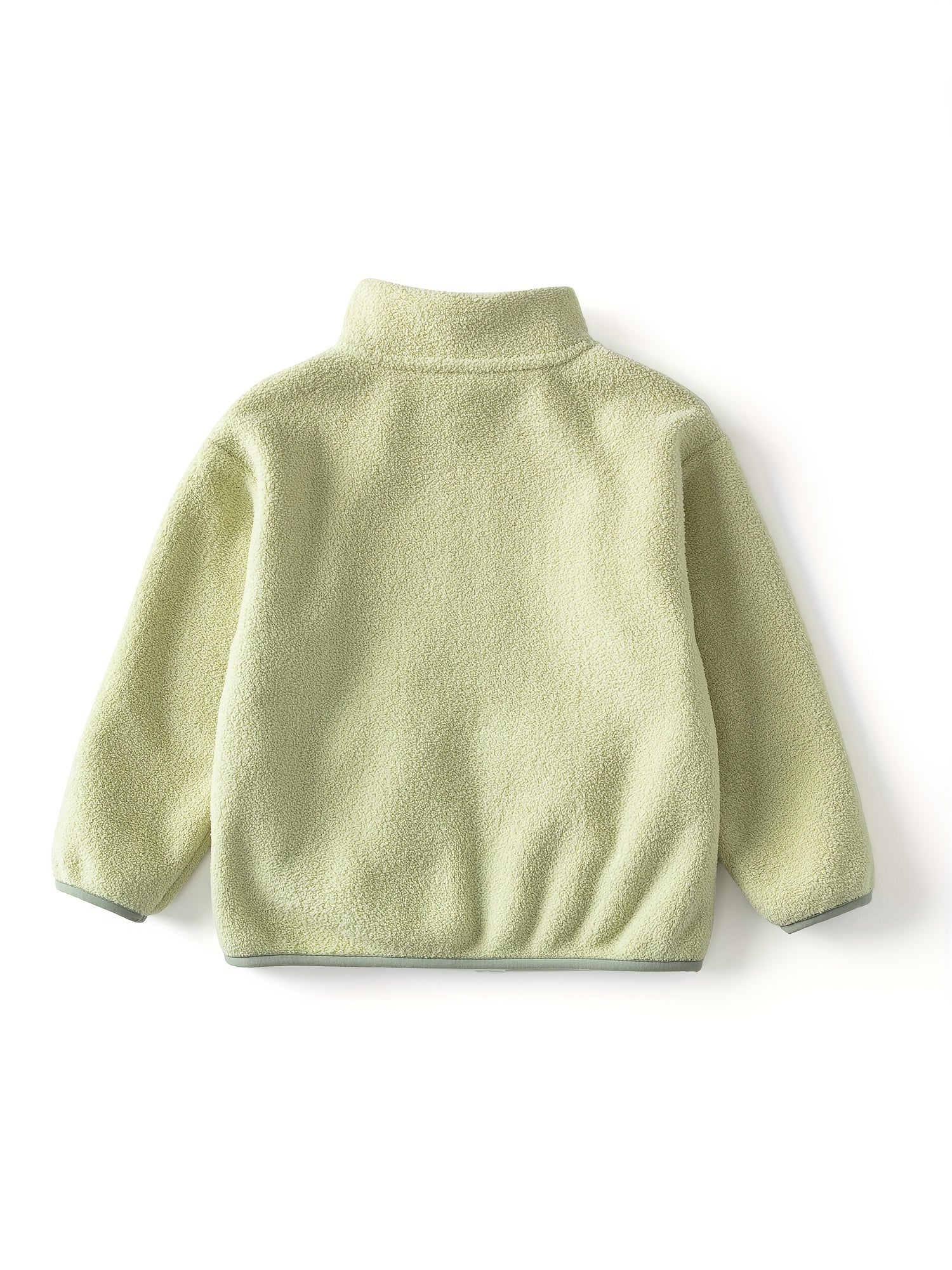 Cozy Kids' Polar Fleece Jacket - Soft, Warm, and Casual Stand Collar Design for Girls and Boys - Perfect for Fall and Winter Outdoor Play