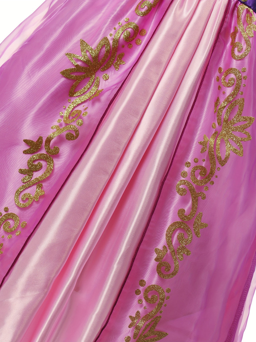 Purple Princess Costume Dress - Girls' Birthday Party Outfit - Cosplay Costume for Kids - Velvety Soft Fabric, Sparkly Tiara, and Satin Ribbon Details - Perfect for Royal Princess Theme Party