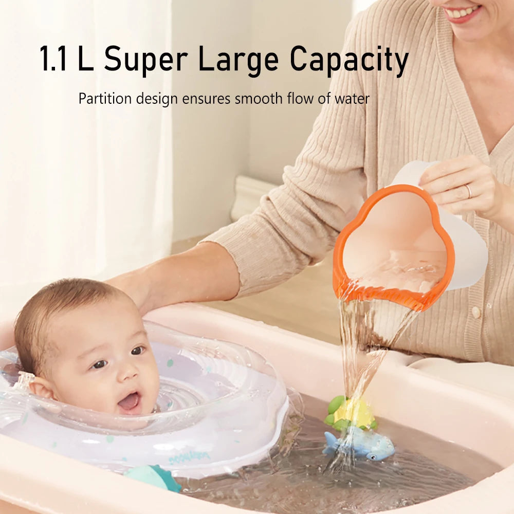 "ACCESSORY" Baby bath cup, newborn bath spoon, children's hair washing cup; Baby Bath Rinse Cup Newborn Baby Shower Spoons Child Washing Hair Cup for Bathing Kids Bath Tool