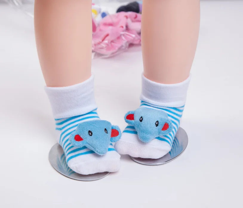 Newborn Socks 0-12month Baby Boy Sock for girls socks Infant Bebe Sock pantufa cotton anti-slip shoe