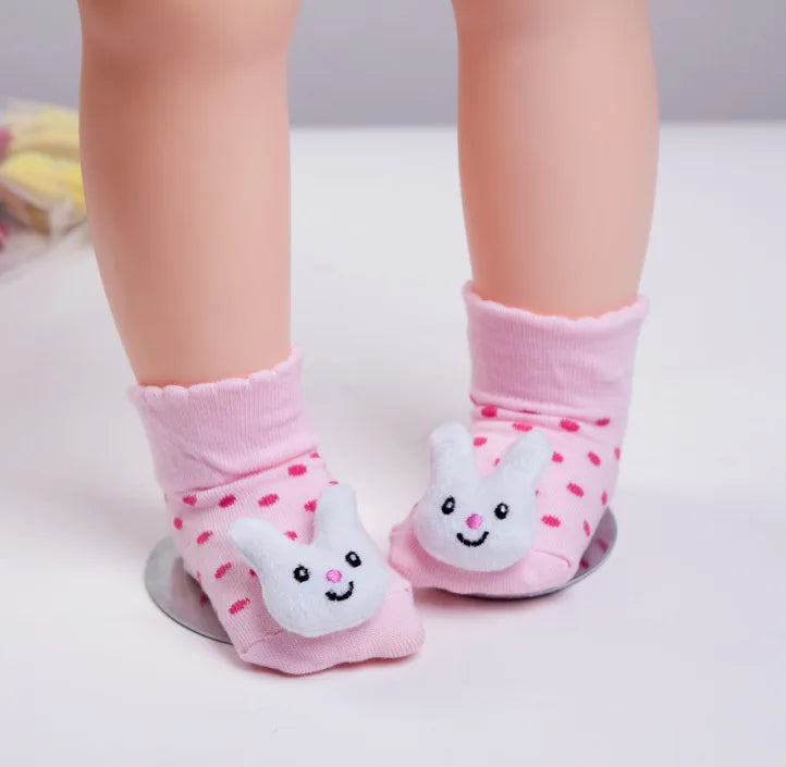 Newborn Socks 0-12month Baby Boy Sock for girls socks Infant Bebe Sock pantufa cotton anti-slip shoe
