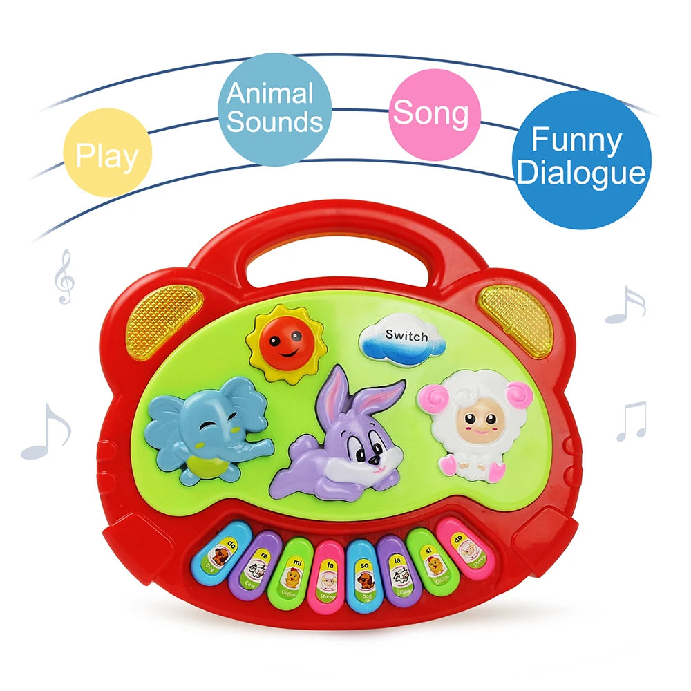 "JOUET" Jeu de piano éducatif pour enfants avec sons d'animaux, lumières clignotantes