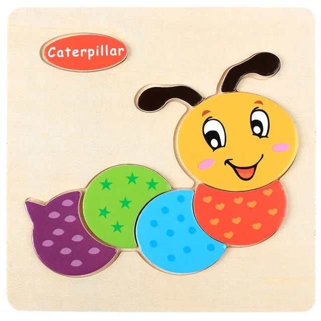 "JOUET" Jouets pour bébés : Puzzle 3D en bois, jeu éducatif pour enfants