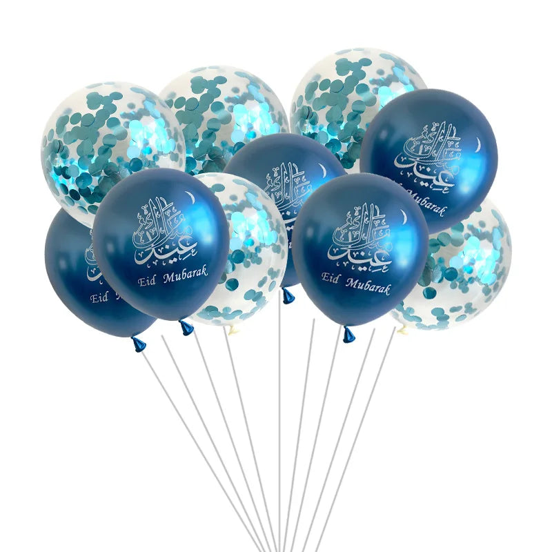 "SPECIAL RAMADAN" 10 pièces Eid Mubarak ballons en Latex ballons Ramadan Kareem décoration Ramadan Mubarak musulman islamique Festival fête bricolage décorations