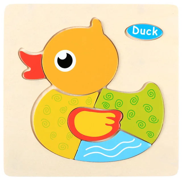 "JOUET" Jouets pour bébés : Puzzle 3D en bois, jeu éducatif pour enfants