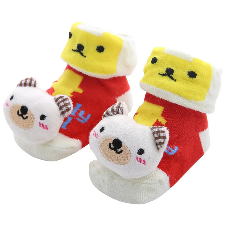 Newborn Socks 0-12month Baby Boy Sock for girls socks Infant Bebe Sock pantufa cotton anti-slip shoe
