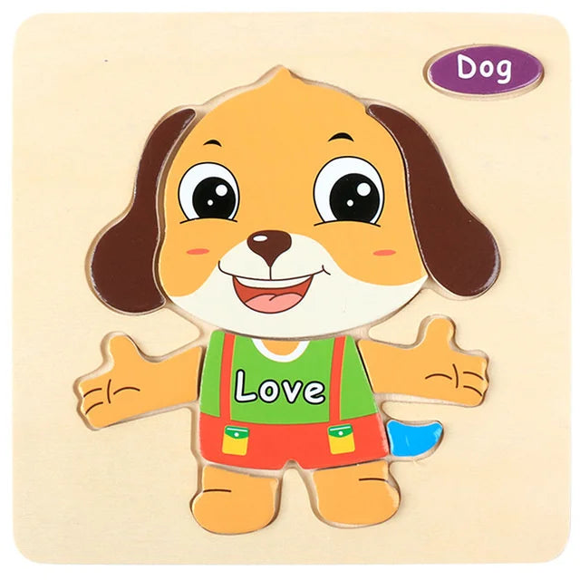 "JOUET" Jouets pour bébés : Puzzle 3D en bois, jeu éducatif pour enfants