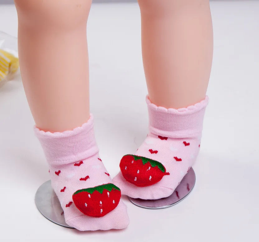 Newborn Socks 0-12month Baby Boy Sock for girls socks Infant Bebe Sock pantufa cotton anti-slip shoe