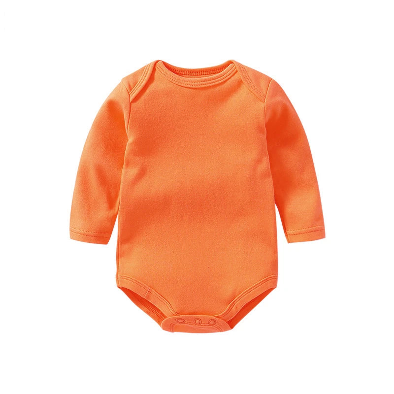 "COMBINAISON" Combinaison bébé unie garçon/fille à manches longues, 100 % coton, pour nouveau-né