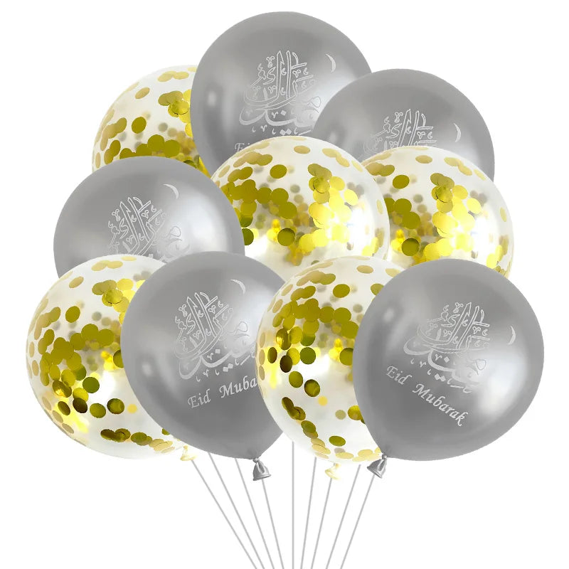 "SPECIAL RAMADAN" 10 pièces Eid Mubarak ballons en Latex ballons Ramadan Kareem décoration Ramadan Mubarak musulman islamique Festival fête bricolage décorations