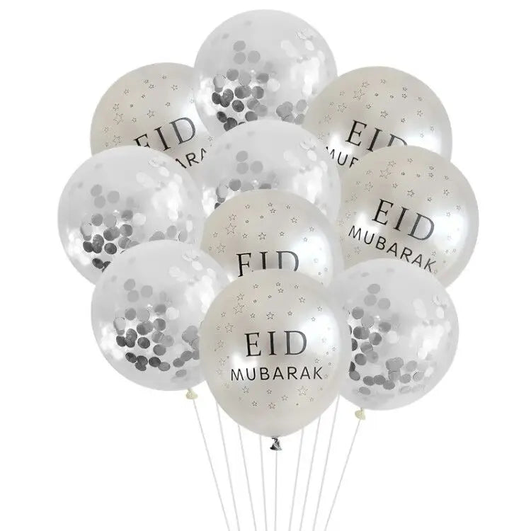 "SPECIAL RAMADAN" 10 pièces Eid Mubarak ballons en Latex ballons Ramadan Kareem décoration Ramadan Mubarak musulman islamique Festival fête bricolage décorations