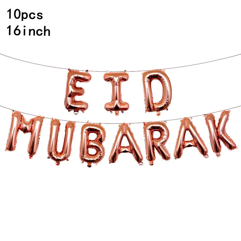 "SPECIAL RAMADAN" 10 pièces Eid Mubarak ballons en Latex ballons Ramadan Kareem décoration Ramadan Mubarak musulman islamique Festival fête bricolage décorations