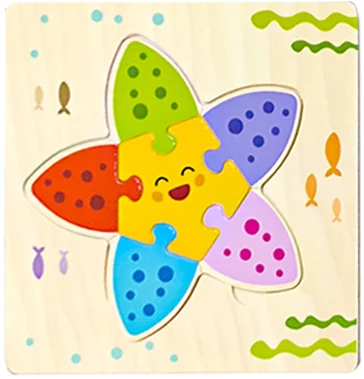 "JOUET" Jouets pour bébés : Puzzle 3D en bois, jeu éducatif pour enfants