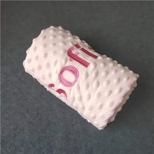 "SPECIAL RAMADAN" Couverture de bébé personnalisée avec nom pour nouveau-nés garçons et filles, couverture de poussette de berceau en polaire Minky personnalisée, cadeau