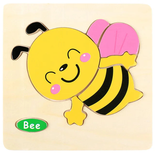 "JOUET" Jouets pour bébés : Puzzle 3D en bois, jeu éducatif pour enfants