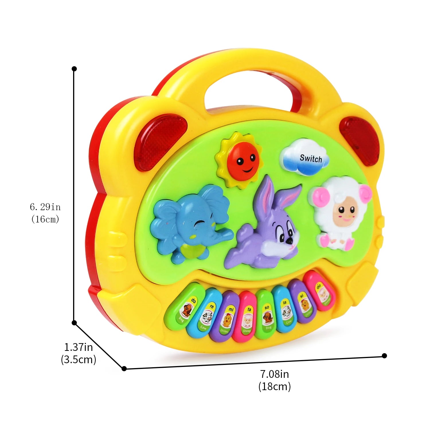 "JOUET" Jeu de piano éducatif pour enfants avec sons d'animaux, lumières clignotantes