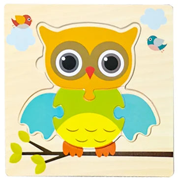 "JOUET" Jouets pour bébés : Puzzle 3D en bois, jeu éducatif pour enfants