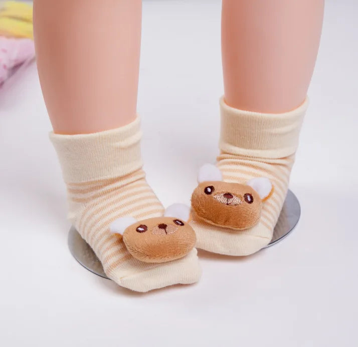 Newborn Socks 0-12month Baby Boy Sock for girls socks Infant Bebe Sock pantufa cotton anti-slip shoe
