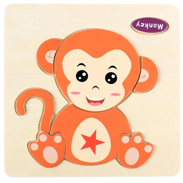 "JOUET" Jouets pour bébés : Puzzle 3D en bois, jeu éducatif pour enfants