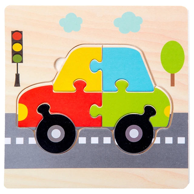 "JOUET" Jouets pour bébés : Puzzle 3D en bois, jeu éducatif pour enfants