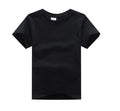 "VETEMENTS" T-shirt à Manches Courtes pour enfants, en Coton, Couleur Unie, Personnalisable avec Logo
