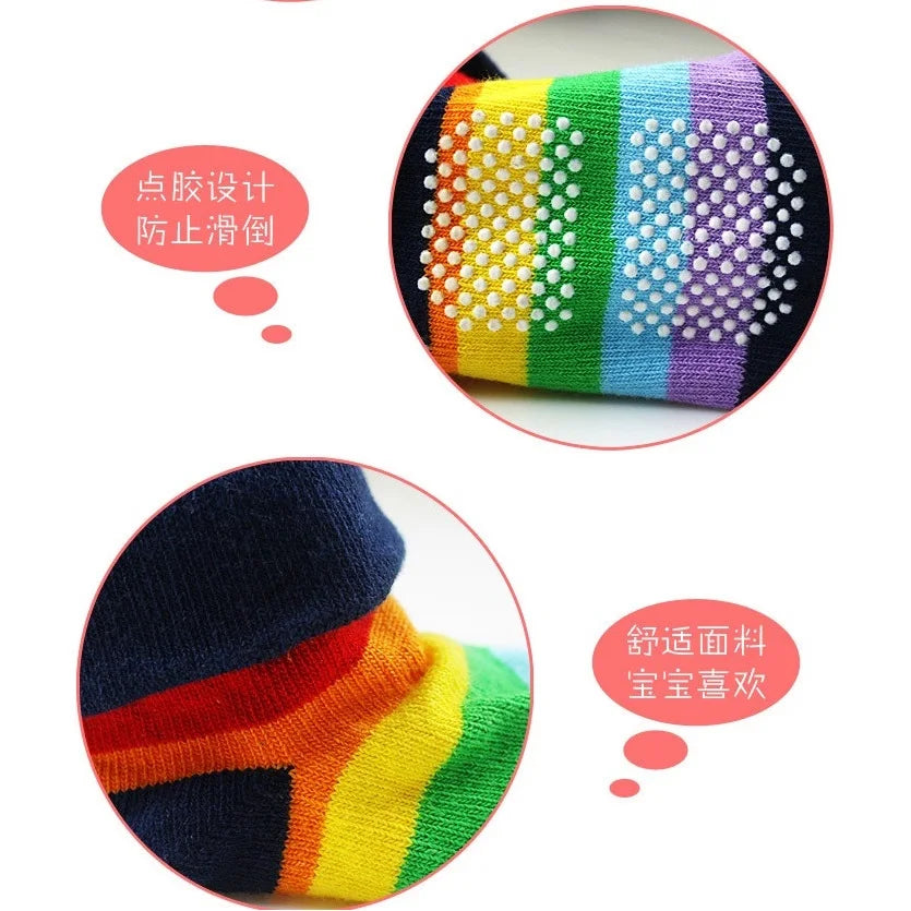 Newborn Socks 0-12month Baby Boy Sock for girls socks Infant Bebe Sock pantufa cotton anti-slip shoe