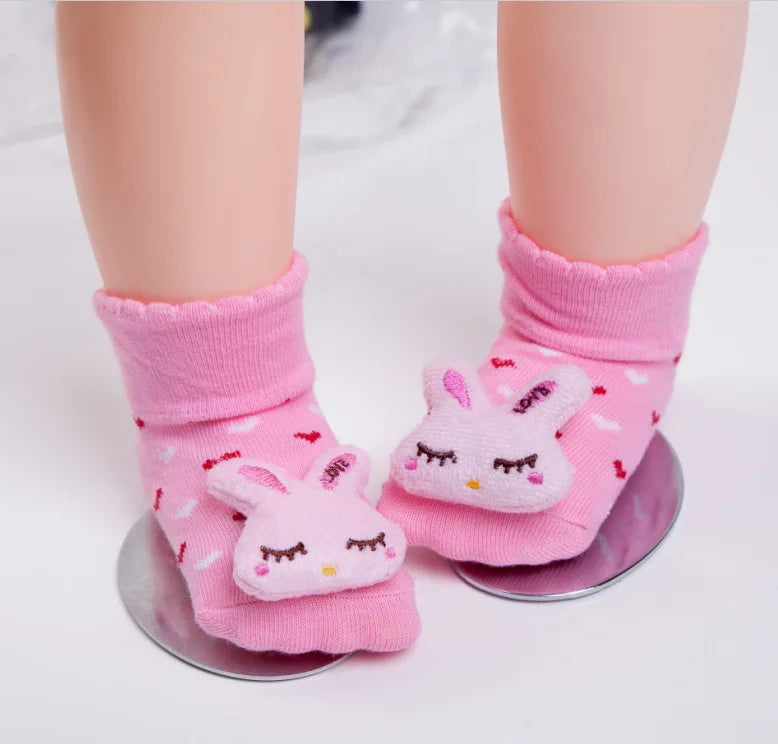Newborn Socks 0-12month Baby Boy Sock for girls socks Infant Bebe Sock pantufa cotton anti-slip shoe