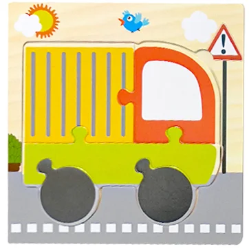 "JOUET" Jouets pour bébés : Puzzle 3D en bois, jeu éducatif pour enfants