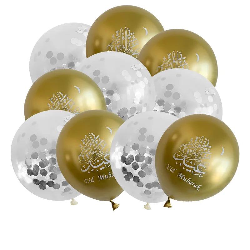 "SPECIAL RAMADAN" 10 pièces Eid Mubarak ballons en Latex ballons Ramadan Kareem décoration Ramadan Mubarak musulman islamique Festival fête bricolage décorations