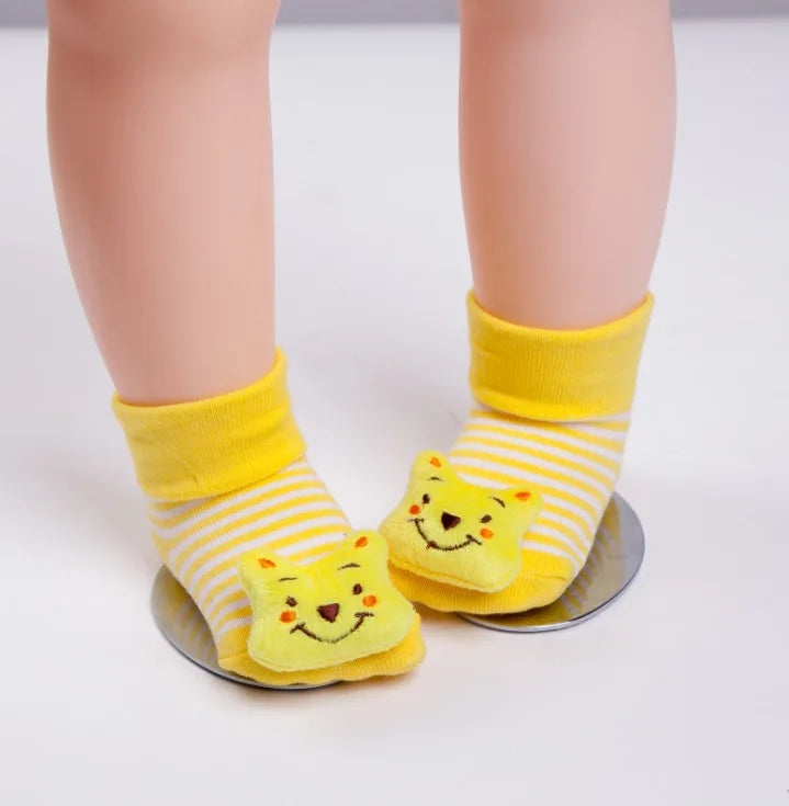 Newborn Socks 0-12month Baby Boy Sock for girls socks Infant Bebe Sock pantufa cotton anti-slip shoe