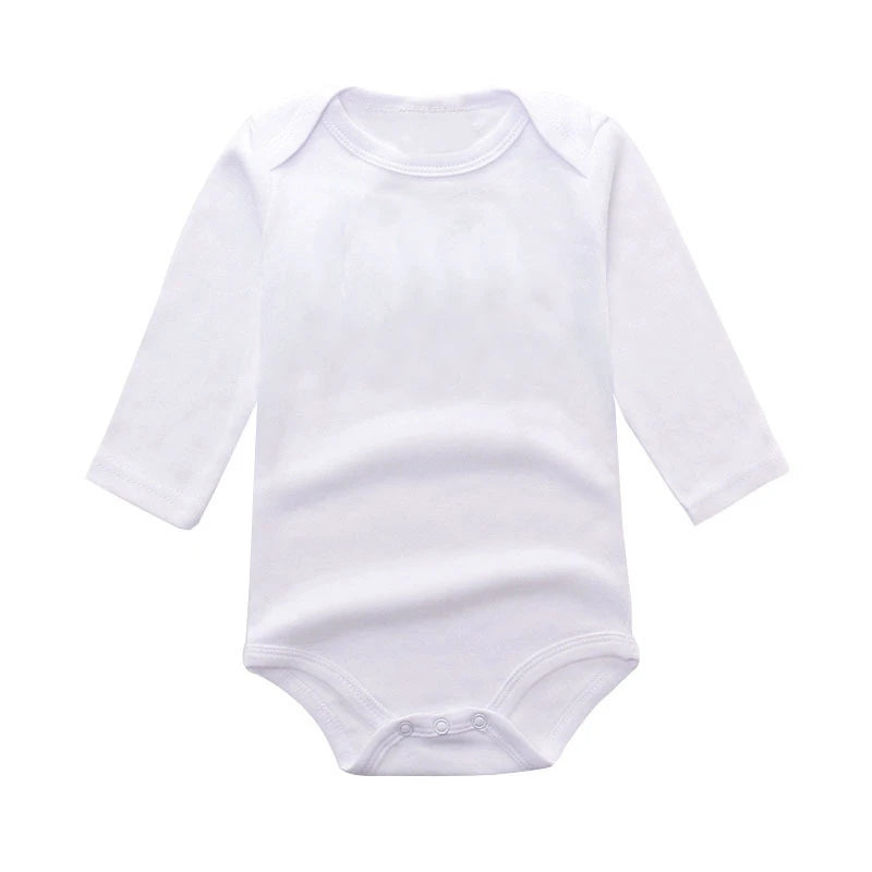 "COMBINAISON" Combinaison bébé unie garçon/fille à manches longues, 100 % coton, pour nouveau-né