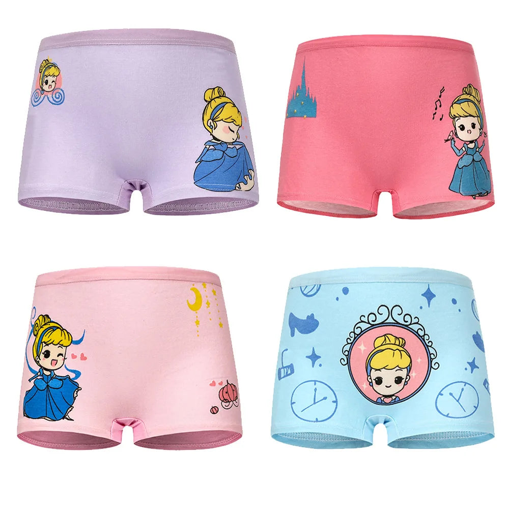 "VETEMENTS" 1/4/8/12 pièces. Culottes pour filles, ensembles coton imprimer style boxer respirant