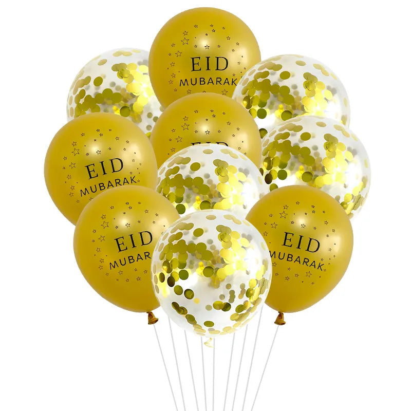 "SPECIAL RAMADAN" 10 pièces Eid Mubarak ballons en Latex ballons Ramadan Kareem décoration Ramadan Mubarak musulman islamique Festival fête bricolage décorations