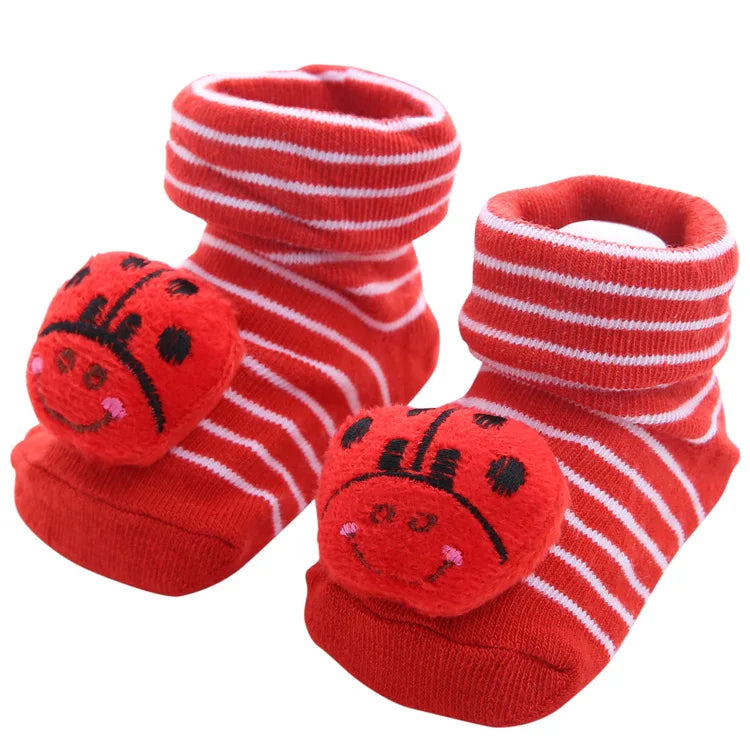 Newborn Socks 0-12month Baby Boy Sock for girls socks Infant Bebe Sock pantufa cotton anti-slip shoe