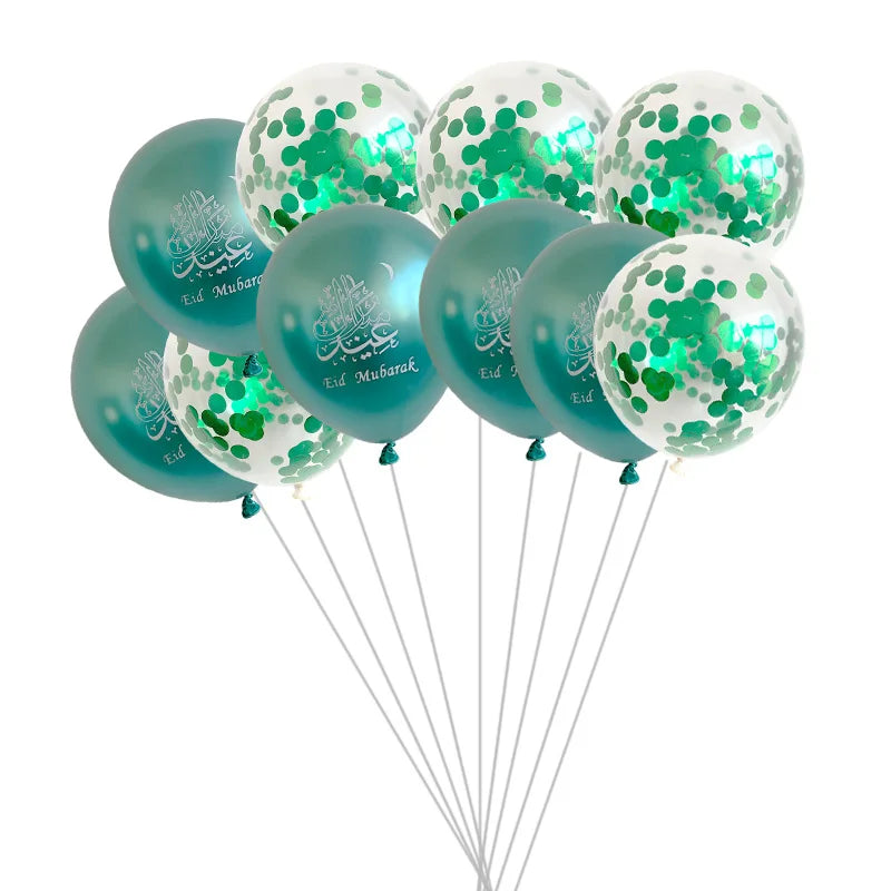 "SPECIAL RAMADAN" 10 pièces Eid Mubarak ballons en Latex ballons Ramadan Kareem décoration Ramadan Mubarak musulman islamique Festival fête bricolage décorations