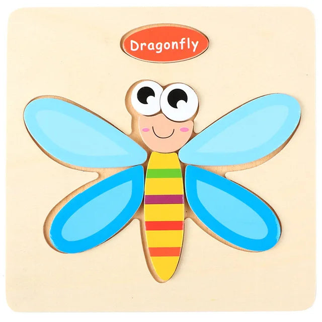 "JOUET" Jouets pour bébés : Puzzle 3D en bois, jeu éducatif pour enfants