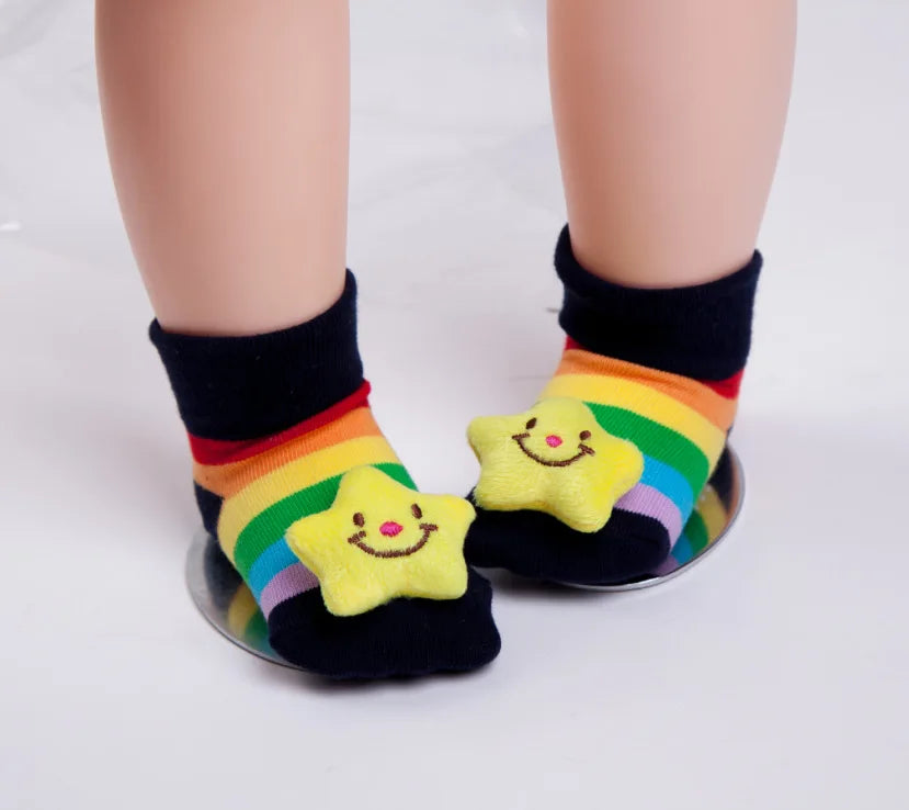 Newborn Socks 0-12month Baby Boy Sock for girls socks Infant Bebe Sock pantufa cotton anti-slip shoe