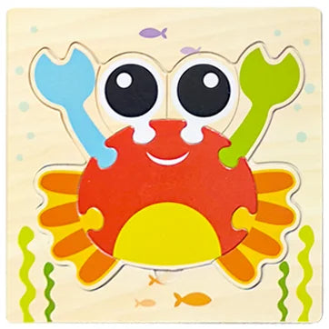 "JOUET" Jouets pour bébés : Puzzle 3D en bois, jeu éducatif pour enfants