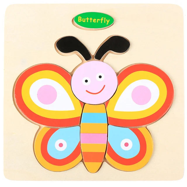 "JOUET" Jouets pour bébés : Puzzle 3D en bois, jeu éducatif pour enfants