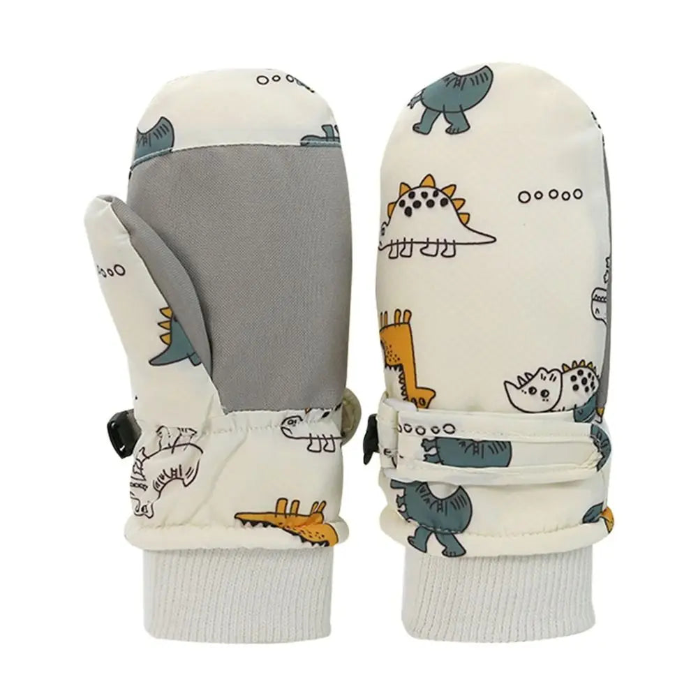 Waterproof Children Ski Gloves Windproof Non-slip Kids Cycling Gloves Snow Snowboard Thick Warm Sports Mittens Kids Boys Girls