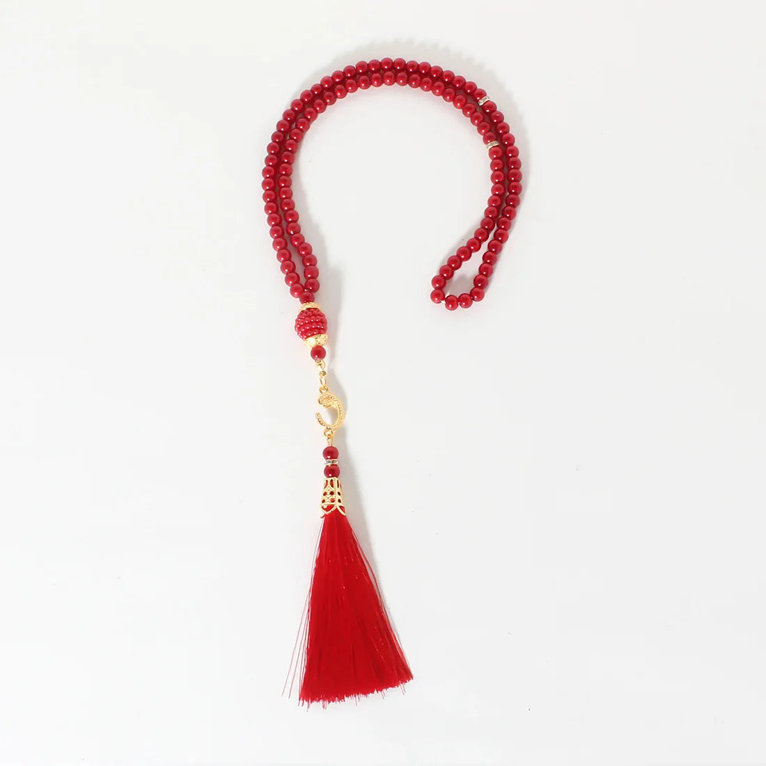 "SPECIAL RAMADAN" Beaded prayer bracelet with tassel pendant, prayer jewelry for Ramadan. Prayer Beads Beaded Bracelet with Tassel Pendant for Prayer Ornament Ramadan Jewelry Gift for Family Friends - 1 Piece