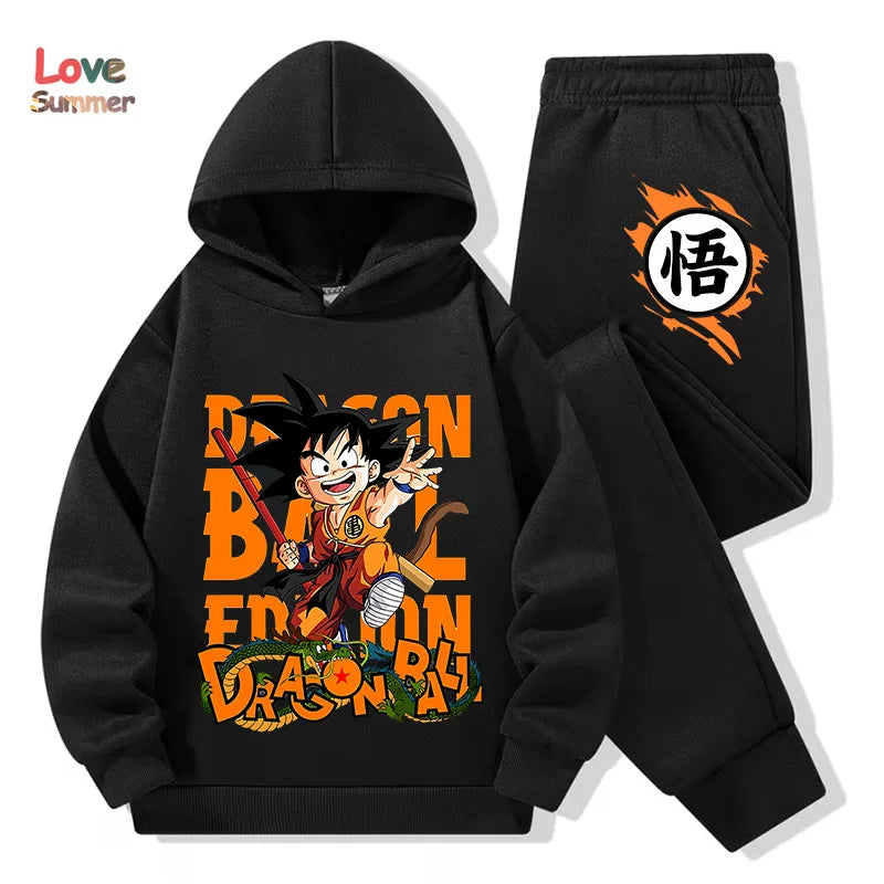"VETEMENTS" Sweat à capuche pantalon 2pcs 3-14 ans enfants, survêtement DragonBall garçons filles