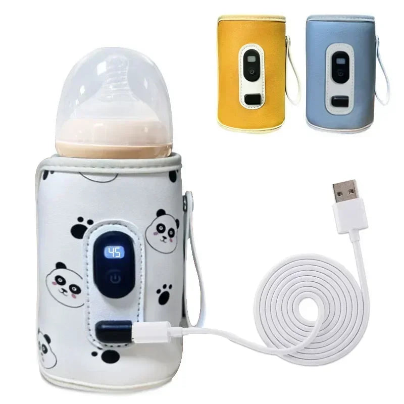 "ACCESSORY" USB Baby Bottle Thermal Bag with Universal Digital Display, Portable Baby Bottle Warmer, Baby Milk Warmer for Travel; USB Baby Milk Bottle Thermal Bag with Universal Digital Display