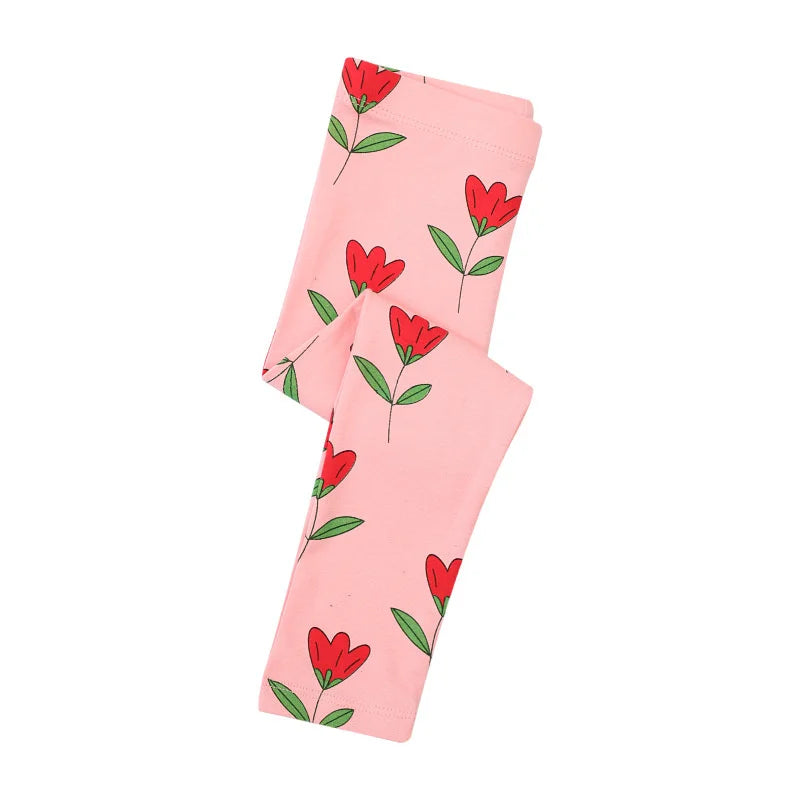 "VETEMENTS" Leggings longs pour filles (2-7 ans), broderie licorne, taille haute