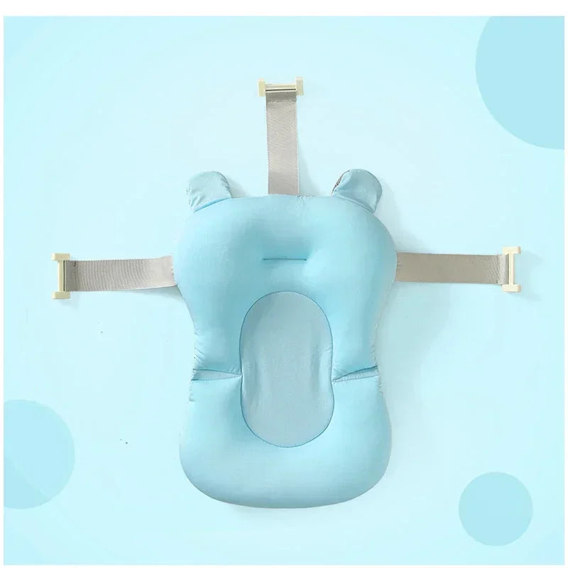 "ACCESSOIRE" Coussin de baignoire Portable pour bébé, réglable, coussin de douche, Support pour nouveau-né, tapis de siège pliable, siège de bain pour bébé, coussin d'eau flottant