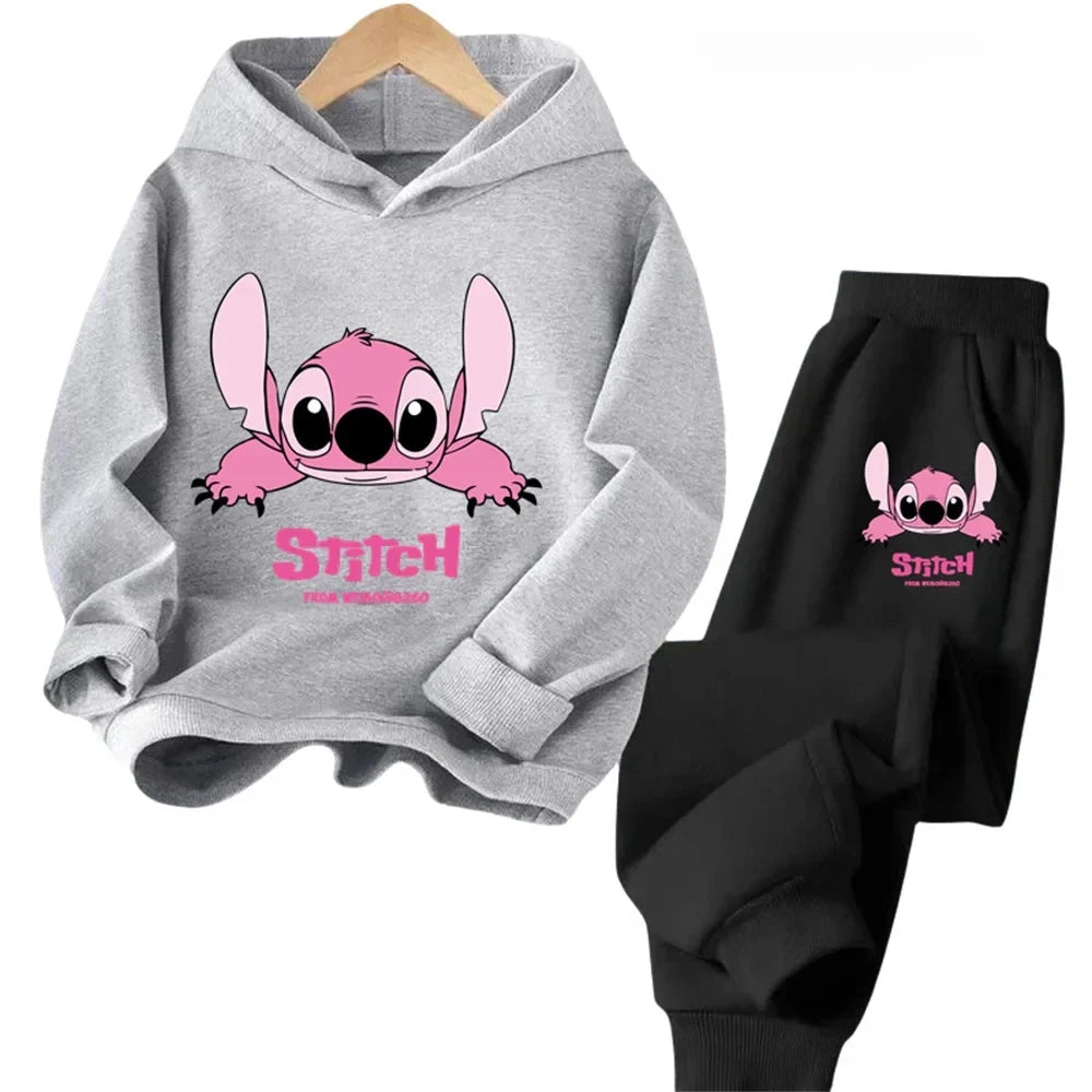 "VETEMENTS" NOUVEAU Sweat à capuche Stitch pour enfants, pull décontracté à motif dessin animé, garçons/filles