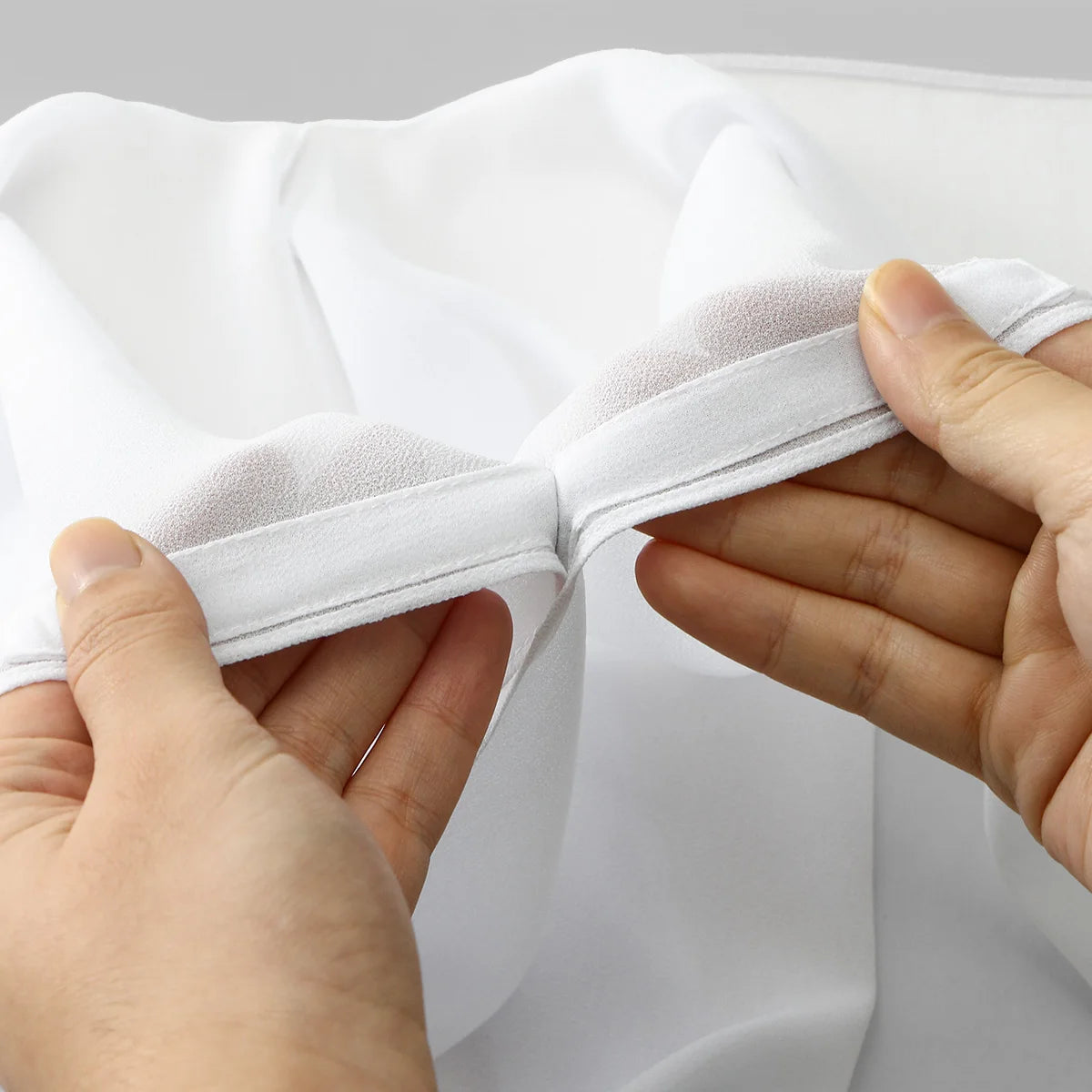 "SPECIAL RAMADAN" Instant ready-to-wear hijab for Ramadan, with built-in magnets, made of chiffon; Ramadan Ready to Wear Built-in Magnets Instant Hijab Hood Premium Chiffon Muslim Women Headscarf Cover Solid Turban